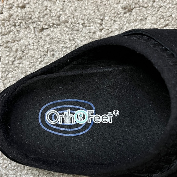 Orthofeet Louise Women’s Black Grey Clog Slip On Comfort Slipper Size 8 main image 5